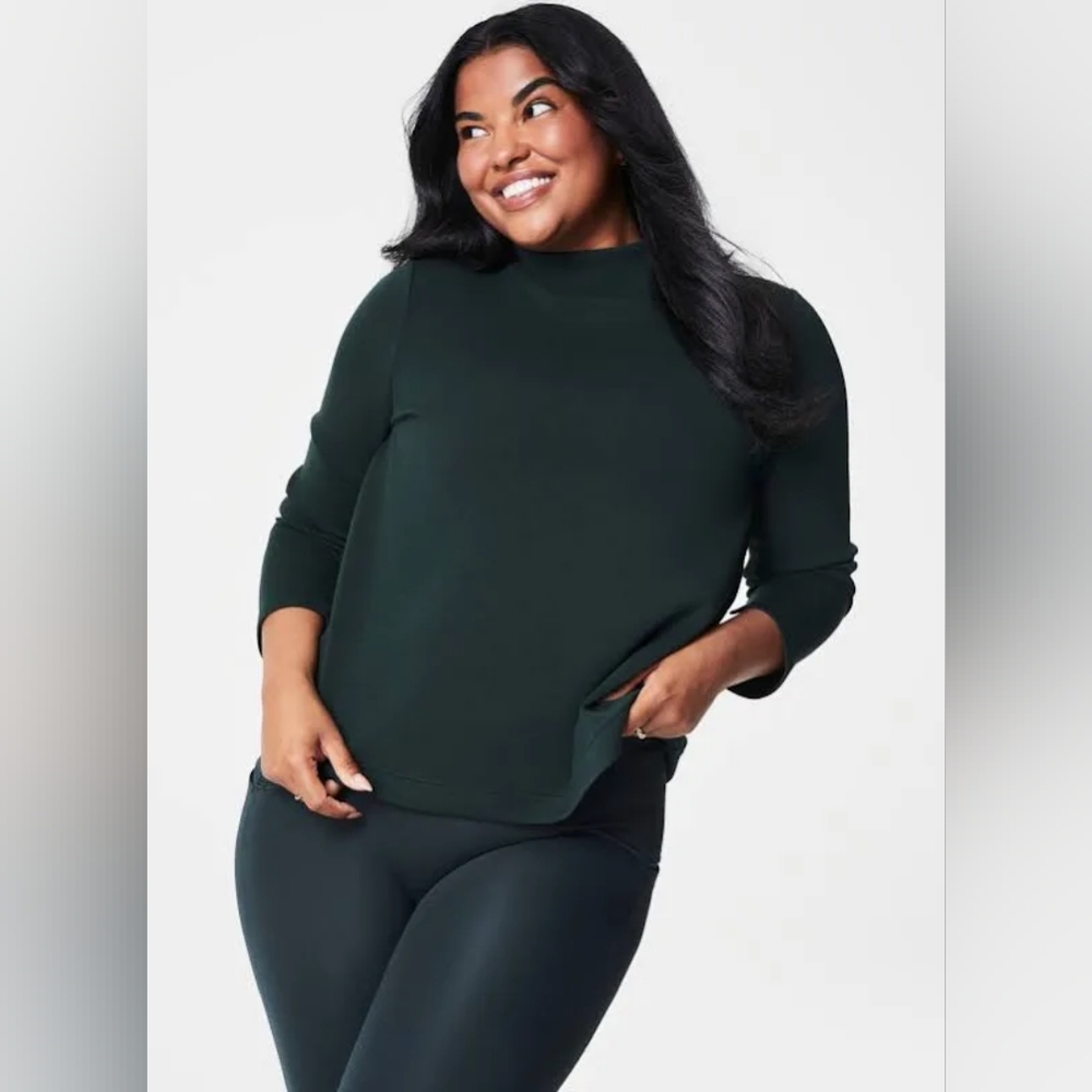 SPANX Dark Green Tunic Top